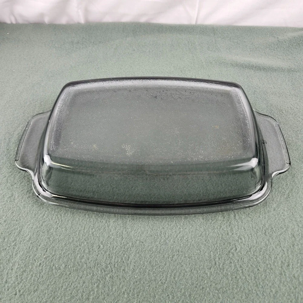 Vintage West Bend Slow Cooker Smoke Grey Glass Lid 4 or 6 qt. Rectangle